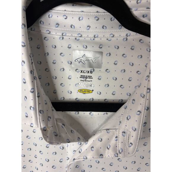 Greg Norman Men's White Golf Polo Shirt Size XL - Picture 2 of 4
